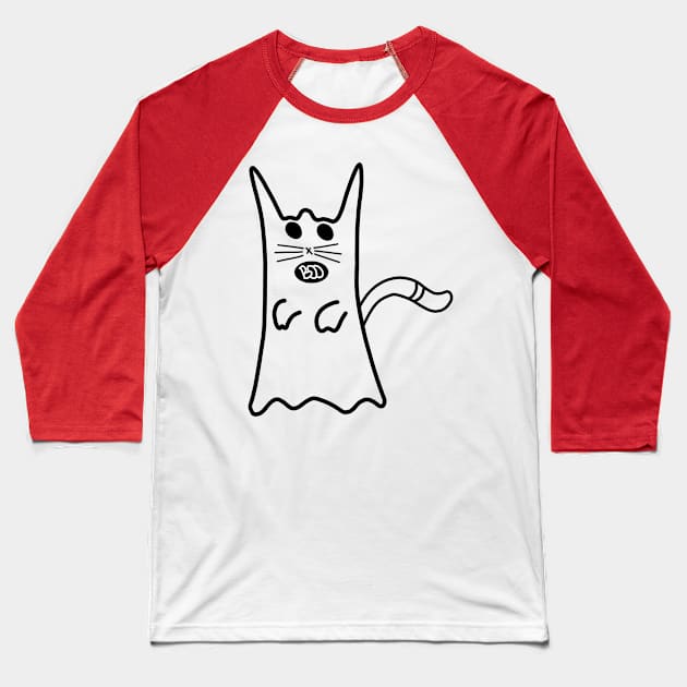 Cat Halloween T-Shirts Baseball T-Shirt by Malame